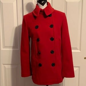 American Living Red Peacoat